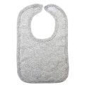 2-Ply Interlock Solid Heather Grey Infant Bib