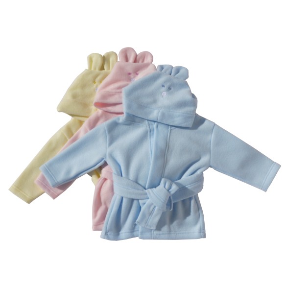 Fleece Robe With Hoodie